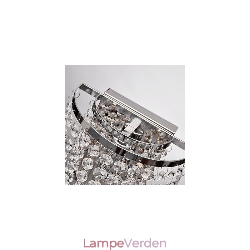 Halvcirkulær væglampe i Crystal Feature
