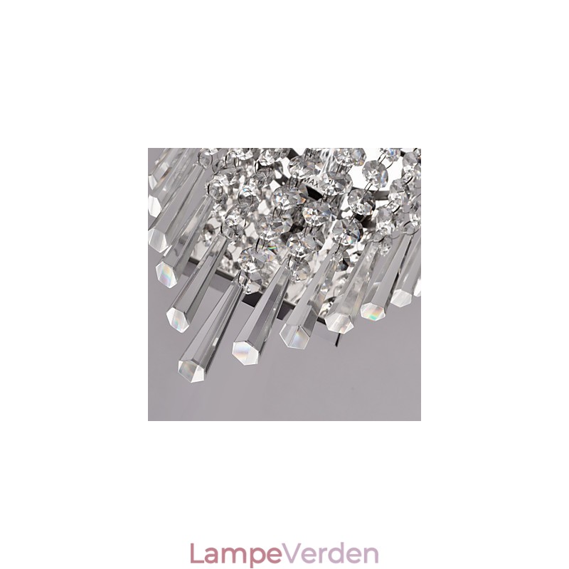 Halvcirkulær væglampe i Crystal Feature