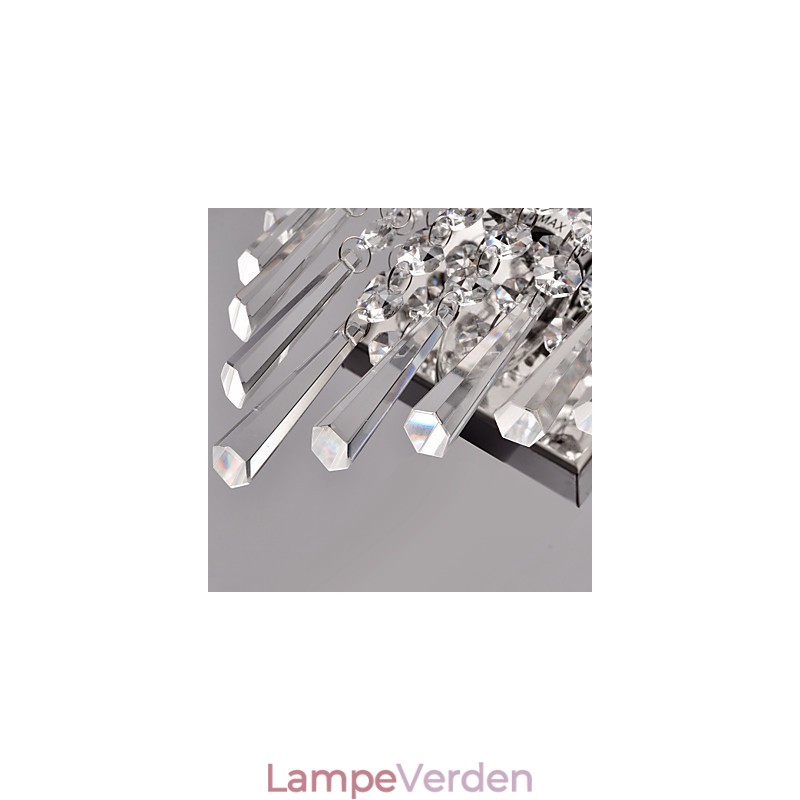 Halvcirkulær væglampe i Crystal Feature