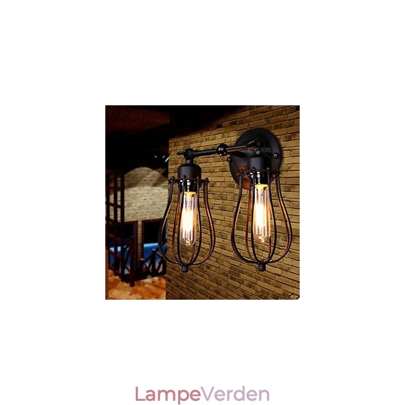 Township Dobbelt Grapefruit Væglampe