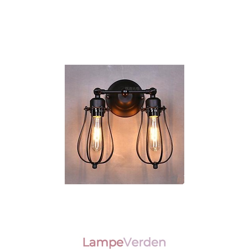 Township Dobbelt Grapefruit Væglampe