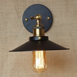 Retro minimalistisk industriel stil villa foran kirkegangen paraply Sort kjole dekoreret væg