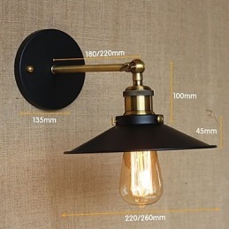 Retro minimalistisk industriel stil villa foran kirkegangen paraply Sort kjole dekoreret væg