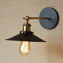 Retro minimalistisk industriel stil villa foran kirkegangen paraply Sort kjole dekoreret væg