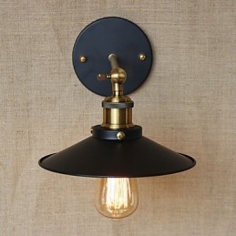 Retro minimalistisk industriel stil villa foran kirkegangen paraply Sort kjole dekoreret væg