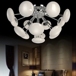 ModernYestaurant Lampe Enkel cirkulær glas kunst pendel europæisk stil