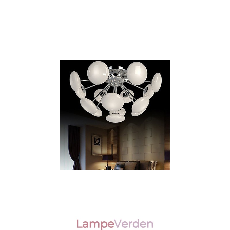 ModernYestaurant Lampe Enkel cirkulær glas kunst pendel europæisk stil