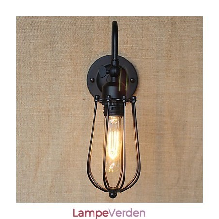 Amerikansk Country Stue Lampe Soveværelse Balkon Minimalistisk Mat Sort Sengelampe Dekorativ Kunstvæg Amerikansk Country Stue Lampe Soveværelse Balkon Minimalistisk Mat Sort Sengelampe Dekorativ Kunstvæg