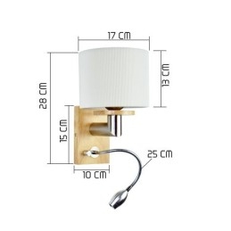Væglampe One Light med læselys