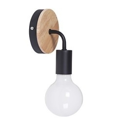 110V 220V IRON Edison Indendørs væglampe Gang trappeopgange Sconce Pære Lampearmatur Sort Hvid