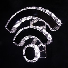 WIFI Krystal Væglamper Krystal Moderne Moderne Seng Living Hotel Metal