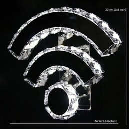 WIFI Krystal Væglamper Krystal Moderne Moderne Seng Living Hotel Metal