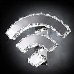 WIFI Krystal Væglamper Krystal Moderne Moderne Seng Living Hotel Metal