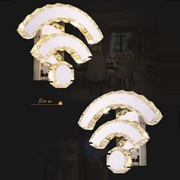 WIFI Krystal Væglamper Krystal Moderne Moderne Seng Living Hotel Metal