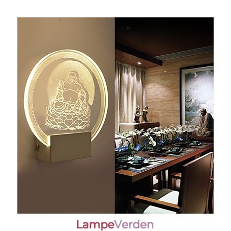 Akryl væglampe PVC-lampe Light Chip Modern Contemporary Metal Akryl væglampe PVC-lampe Light Chip Modern Contemporary Metal