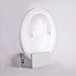 Akryl væglampe PVC-lampe Light Chip Modern Contemporary Metal