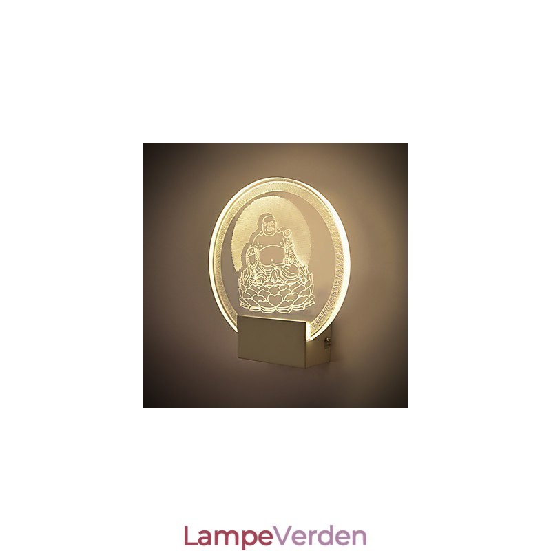 Akryl væglampe PVC-lampe Light Chip Modern Contemporary Metal
