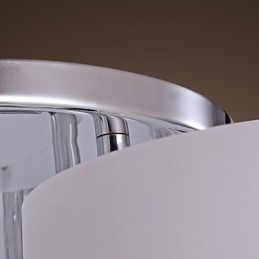 Moderne moderne lysekrone i krommetal, Flush Mount