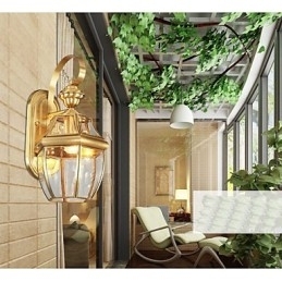 Havelampe Fuld kobberlampe Udendørslampe Vandtæt lampe A