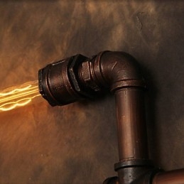 Væglampe Væglamper 6 lys Bronzefinish Industriel stil Rustik Lodge Metal