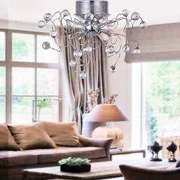 Lysekrone Krystal Moderne Design Living 9 Lights