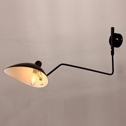 Loft Amercian Countryside Freely Wall Lights Vintage Sengekant Lang Mekanisk Arbejdsstudie Lampe Til Indendørs