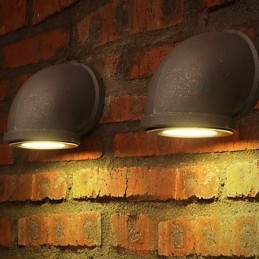 Loft Kreativ Personlighed Retro Landdistrikt Vandrør Væglampe Lys