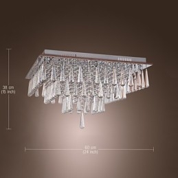 Moderne moderne Crystal Others Flush Mount