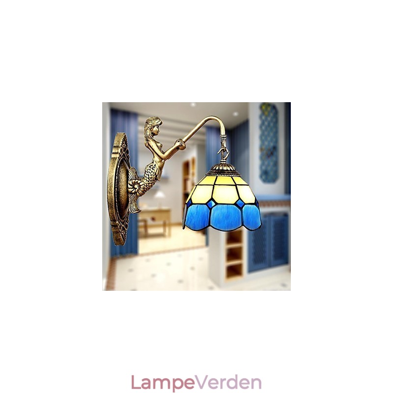 Europa Type Restoring Ancient Ways Væglampe Creative Mediterranean Glass Lights