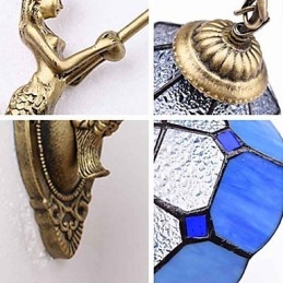 Europa Type Restoring Ancient Ways Væglampe Creative Mediterranean Glass Lights
