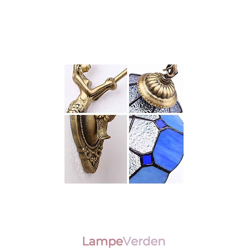 Europa Type Restoring Ancient Ways Væglampe Creative Mediterranean Glass Lights