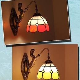 Europa Type Restoring Ancient Ways Væglampe Creative Mediterranean Glass Lights