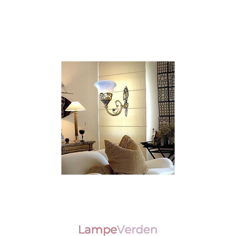 Bronze Væglamper Lys Moire Glas European Retro Classic 220V