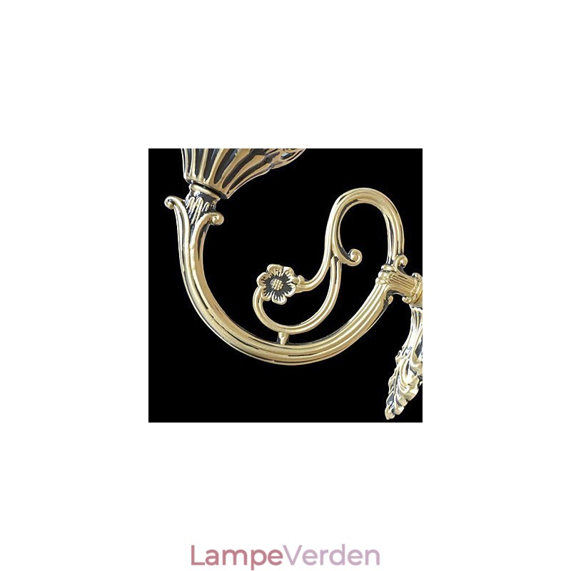 Bronze Væglamper Lys Moire Glas European Retro Classic 220V