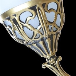 Bronze Væglamper Lys Moire Glas European Retro Classic 220V