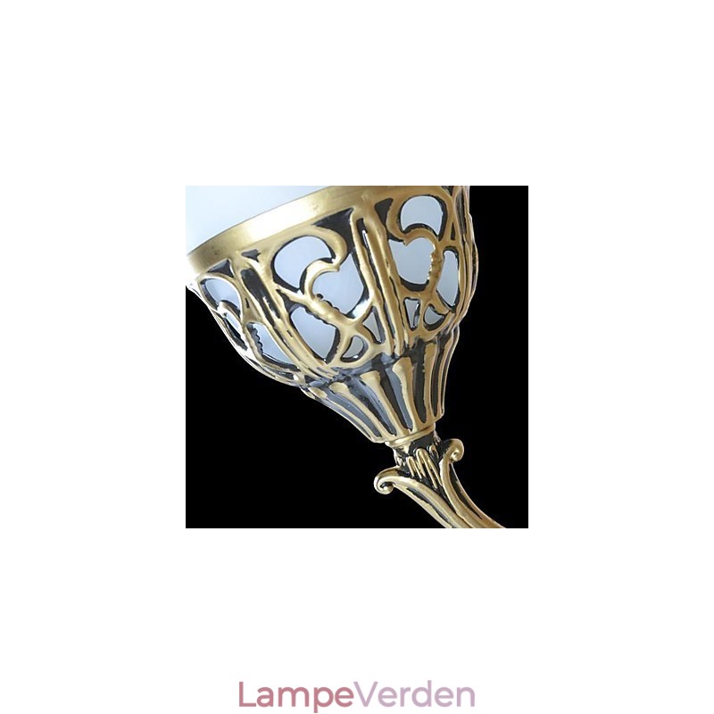 Bronze Væglamper Lys Moire Glas European Retro Classic 220V