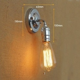 American Rural Countryside Retro Moderne Edison Light Bulb Aisle Mini Stue Væglampe