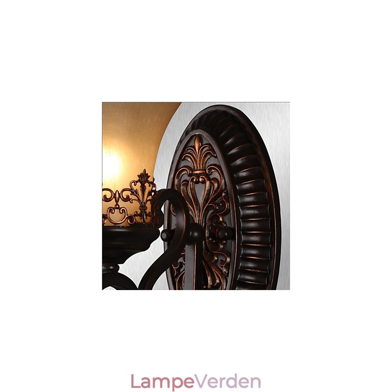 Vintage væglamper 1 lys med harpiks Materiale Glasskærm Sengestue Stue Ganglys