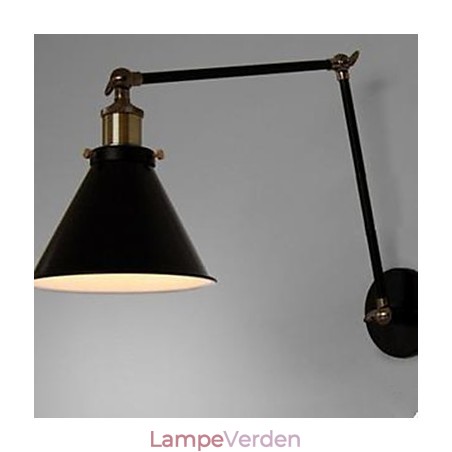 Industriel Nostalgi Personlighed Loft Sort Paraply Sektion Dobbelt væglampe Industriel Nostalgi Personlighed Loft Sort Paraply Sektion Dobbelt væglampe