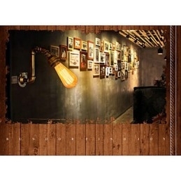 American Village Loft Industriel Edison Style Vintage Væglampe Retro Vandrør Lampe Væglampe
