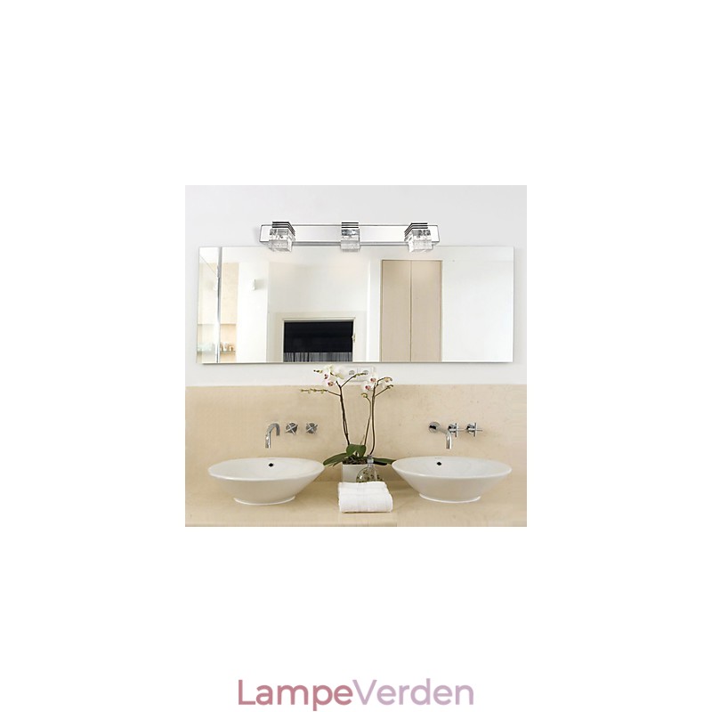 Væglamper Badeværelsesbelysning Vægskiver Krystal Ministil Moderne Moderne Metal