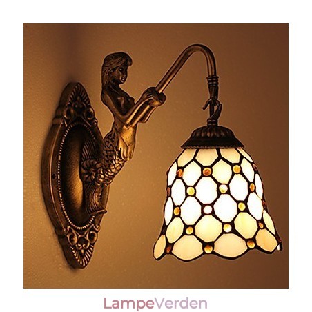 Europæisk kontrakteret landdistrikterne kreative smedejerns væglampe glas lys Europæisk kontrakteret landdistrikterne kreative smedejerns væglampe glas lys