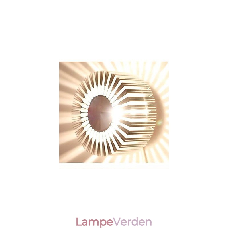 Embed rund solsikke type aluminium projektions væglampe