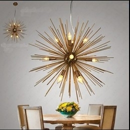 Retro Imitation Copper Creative line 12 Lysekrone