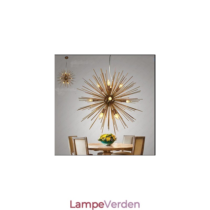 Retro Imitation Copper Creative line 12 Lysekrone