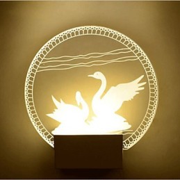 Akryl Væglampe PVC Lampe Lys Moderne Moderne Metal