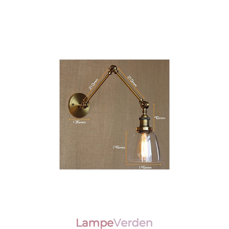Retro Vintage RACK Soveværelse Sengekant Eksklusiv Hotel Lobby Dekoreret Antik Bronze Wall Sconce