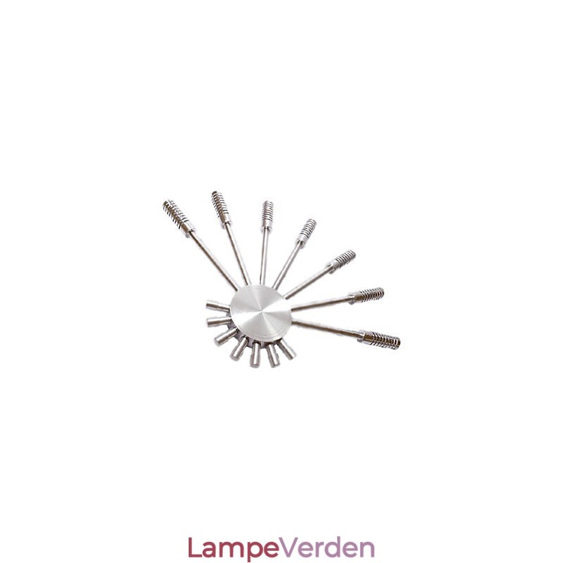 Moderne væglampe med spredningslysdesign til 7 retninger vifteformet lys