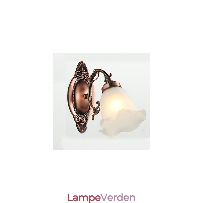 Retro glas Enkel europæisk moderne elegance smedejerns væglampe lys