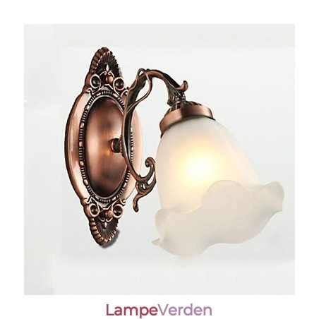 Retro glas Enkel europæisk moderne elegance smedejerns væglampe lys Retro glas Enkel europæisk moderne elegance smedejerns væglampe lys